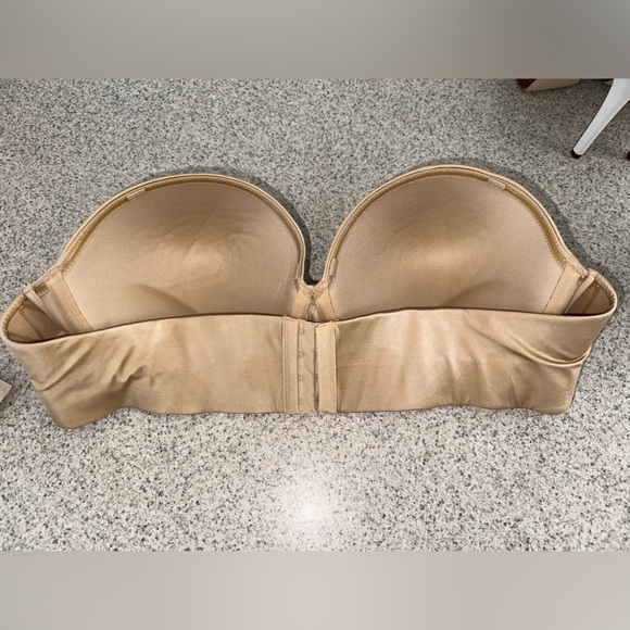 Lane Bryant Cacique Multi Way Boost Strapless Bra beige size 42C - Picture 2 of 6